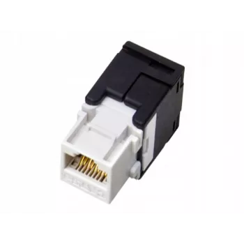 Module keystone RJ45 Alantec MB001, sans outil, UTP Cat5e, noir/blanc