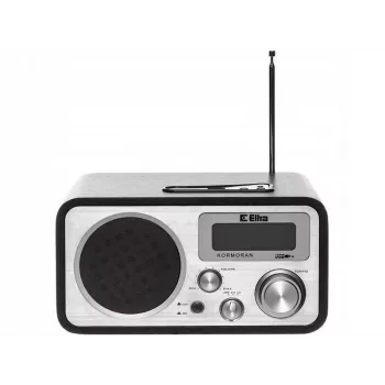 Radio de table ELTRA Kormoran FM/LW avec lecture MP3 via USB, marron