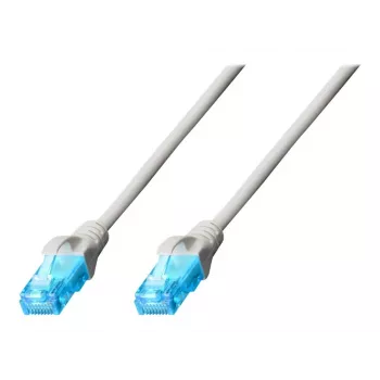 DIGITUS - câble patch - RJ-45 (M) vers RJ-45 (M) - 25 m - UTP - CAT 5e - blindé, anti-accroche - gris