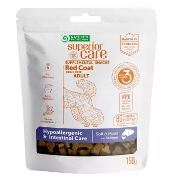 Friandises d'entraînement molles pour chiens Nature's Protection saumon 150 g — hypoallergénique au goût de saumon, protéines 21 %, humidité 20 %
