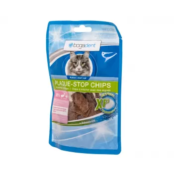 BOGAR Bogadent Plaque-stop Chips poisson - friandises pour chats - 50 g