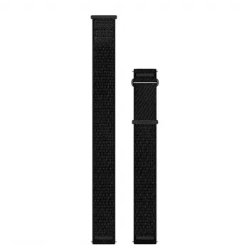 Bracelet de montre Garmin Quick Release en nylon 22 mm noir/gris ardoise (010-14400-08)