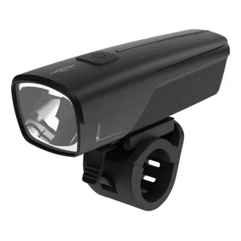ANSMANN 1600-0524 Éclairage avant de vélo LED, 50 lx, 2600 mAh, 2 W, noir