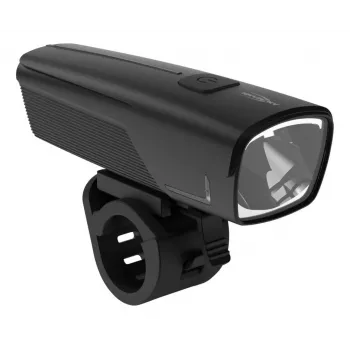 ANSMANN 1600-0524 Éclairage avant de vélo LED, 50 lx, 2600 mAh, 2 W, noir