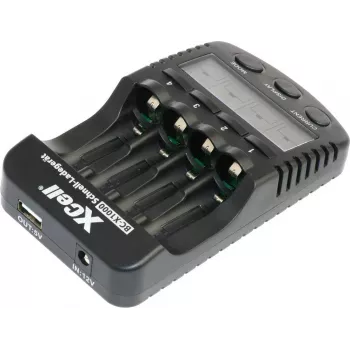 Chargeur rapide XCell BC-X1000 1-4x AAA AA écran LCD - chargeur d'accus - nickel-métal hydrure (NiMH)