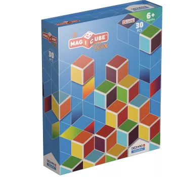 Blocs de construction magnétiques Geomag MagiCube GM120, 30 pièces, multicolores, carrés, unisexe, enfants dès 1,5 an