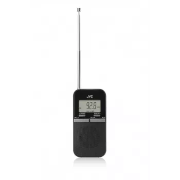 JVC RAE411B Portable AM/FM Radio with Analog Tuner, Black
