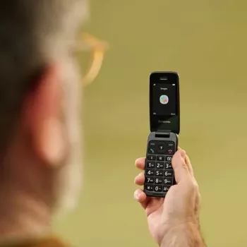 Panasonic KX-TU410EXB Téléphone mobile à clapet noir