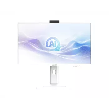 PC tout-en-un MSI Modern AM273QP AI 1UM-406EU Intel Core Ultra 5 125H 27 pouces QHD 16 Go 512 Go SSD WiFi+BT clavier+souris W11P 3Y blanc