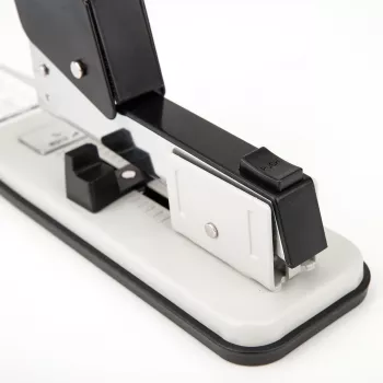 DELI E0392 Agrafeuse Heavy Duty, capacité 60 feuilles, noir/argent