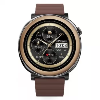HIFUTURE Montre connectée Aurora AMOLED AI marron