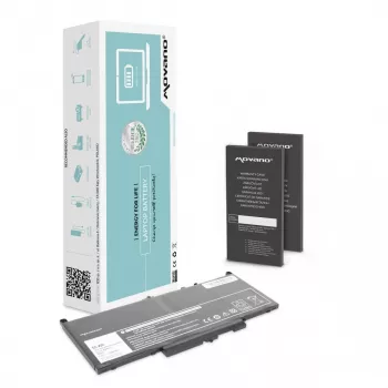 Batterie MOVANO J60J5 GG4FM MC34Y pour Dell E7270 E7470 - 7200 mAh (55 Wh)