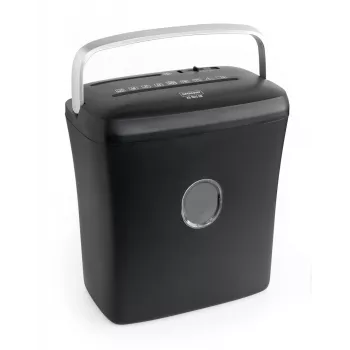 WALLNER Shredder XD1012 CD Destructeur de documents coupe croisée, 6 feuilles, 10 L, noir