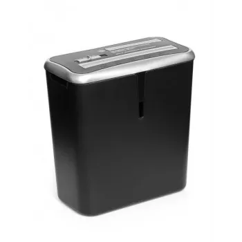 WALLNER Destructeur de documents XD805 CD coupe croisée, 8 feuilles, 15L, noir
