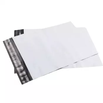 Pochettes d'expédition matelassées PollyMailers K6 BSTECH, 50 pièces, blanches