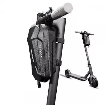 Sac de rangement pour trottinette électrique WILDMAN 3L noir, sacoche de cadre pour Xiaomi Ninebot