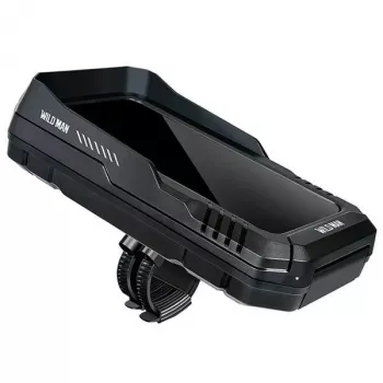 WILDMAN FK4 sacoche de cadre de vélo avec support de téléphone – noire