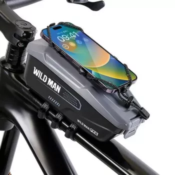 WILDMAN FK6 sacoche de cadre de vélo gris-noir