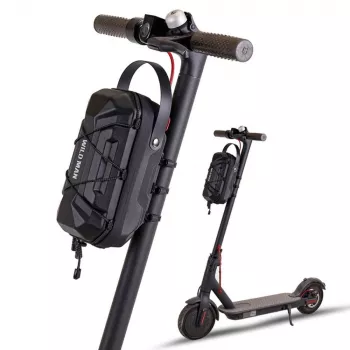 Sacoche de guidon pour trottinette électrique WILDMAN GD6XPlus, sacoche de cadre noire