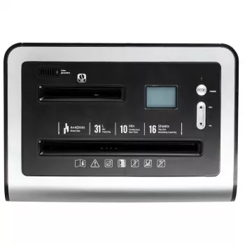 DELI E9917EU destructeur de documents coupe croisée, 10 feuilles, 20L, noir