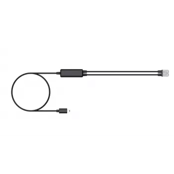 Câble téléphonique Yealink (1 pièce) - câble répartiteur RJ9 pour casque 25 cm noir