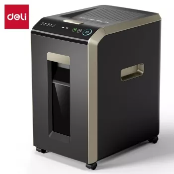 Destructeur de documents Deli ET088 coupe croisée, 8 feuilles, 15L, P-4