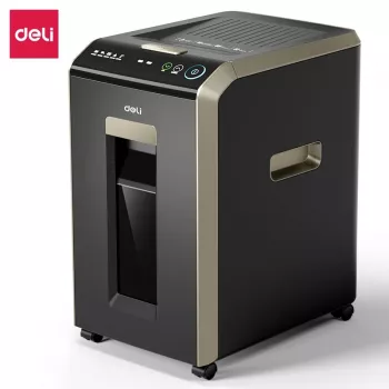 Destructeur de documents DELI ET089 coupe croisée, 8 feuilles, 15L, noir
