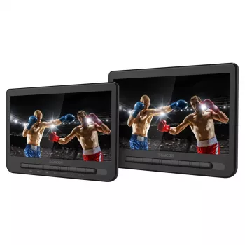SENCOR SPV 7105 DUAL Moniteur LCD 2x10 inch pour appuie-tête de voiture avec lecteur DVD