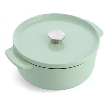 KitchenAid Cocotte en fonte émaillée 26 cm 6,0 L, pistache