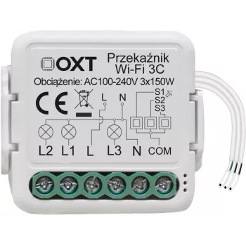 Module relais mini Wi-Fi OXT T224 4 canaux Tuya Smart Life contact sec 10A/canal