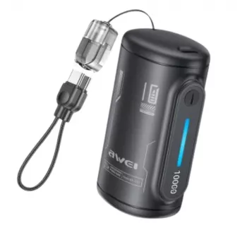 AWEI WP-117 Power Bank 10000mAh 22.5W 3C2xUSB-C Noir