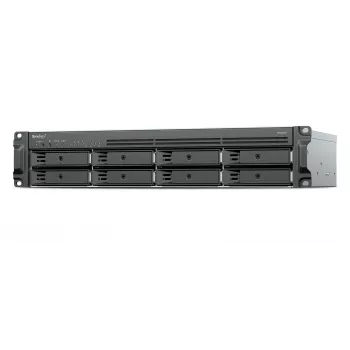 Serveur NAS rackable Synology RackStation RS1226+ 8 baies, AMD Ryzen V1500B 2,2 GHz, 4 Go DDR4 ECC, 2x 2,5 GbE, sans disques