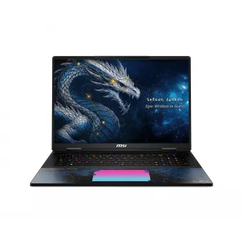 MSI Titan 18 HX Dragon Edition Draco Epic A2WJ-1218 (Intel Core Ultra 9 290HX Plus, 96 Go RAM, 4 To SSD, RTX 5090, 18 pouces UHD+ 240 Hz, Windows 11 Home, noir)