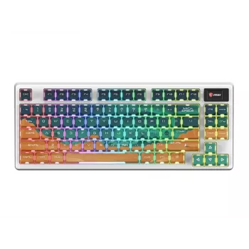 MSI Forge GK600 TKL clavier gaming mécanique sans fil - Mars US ANSI, tri-mode, switches Forge hot-swappables, RGB par touche, keycaps PBT