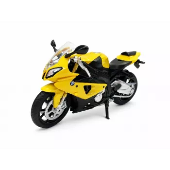 PULIO moto MSZ 1/12 BMW S1000 RR modèle diecast jaune