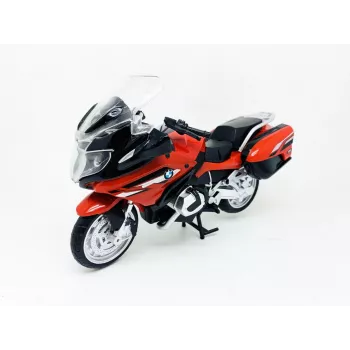 PULIO Motorcycle MSZ 1/12 BMW R1250 RT modèle en métal moulé rouge