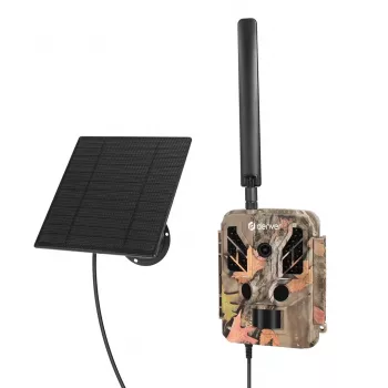 Caméra de chasse solaire Denver WSL-8050 avec photo 20MP, vidéo Full HD, vision nocturne et panneau solaire intégré