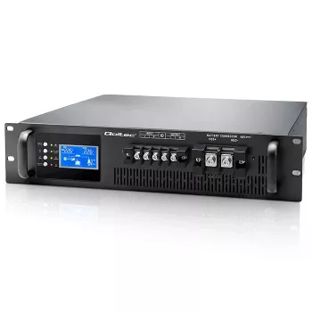 Onduleur en ligne à double conversion à onde sinusoïdale pure QOLTEC pour RACK 5kVA 5000W PF1.0 avec LCD, EPO, USB, RS-232, Intelligent Slot