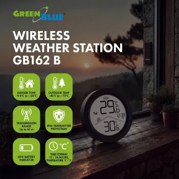 GREENBLUE station météo sans fil GB162 B
