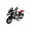 PULIO Moto MSZ 1/12 BMW R125GS Adventure argent Modèle moulé