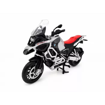 PULIO Moto MSZ 1/12 BMW R125GS Adventure argent Modèle moulé