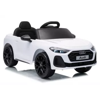 LEAN CARS Audi A5L HL788 Voiture électrique pour enfants 12V avec télécommande, blanc