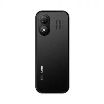 Téléphone mobile MAXCOM MM282 4G double SIM, écran TFT 2,8 inch, KaiOS, appareil photo 2 MP, batterie 1400 mAh, USB-C, Bluetooth 5.1, point d'accès Wi-Fi, radio FM, noir