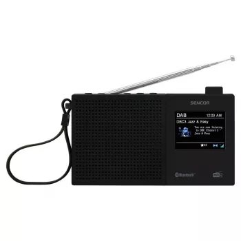 Radio SENCOR SRD 7790B DAB+ avec FM, Bluetooth, USB, écran LCD 2,4 inch, batterie rechargeable