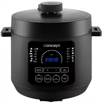 Multicuiseur CONCEPT CK6001 5 L 900 W 10 programmes antiadhésif noir/acier inoxydable