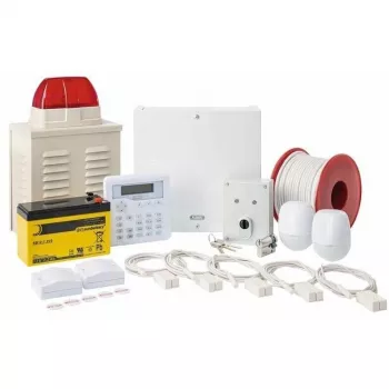 ABUS AZAA10200 Terxon SX ensemble d'alarme, 8 zones filaires, 1 zone d'autoprotection