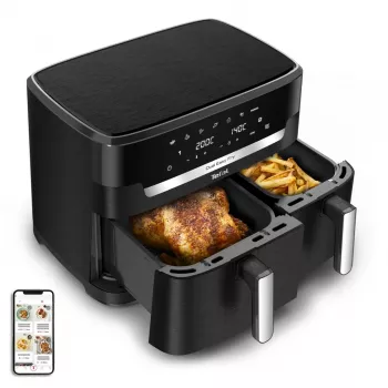 Friteuse à air chaud Tefal ActiFry Dual Motion EY9428E 1,7 kg noir