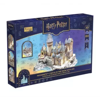 Puzzle 3D CubicFun Harry Potter château de Poudlard sous la neige avec LED