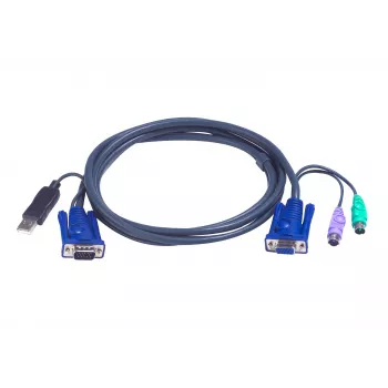 ATEN Intelligent KVM Câble 2L-5502UP - câble combiné clavier, vidéo, souris (KVM)