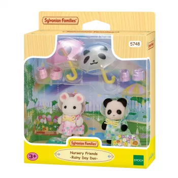 Ensemble Sylvanian Families Nursery Friends temps pluvieux